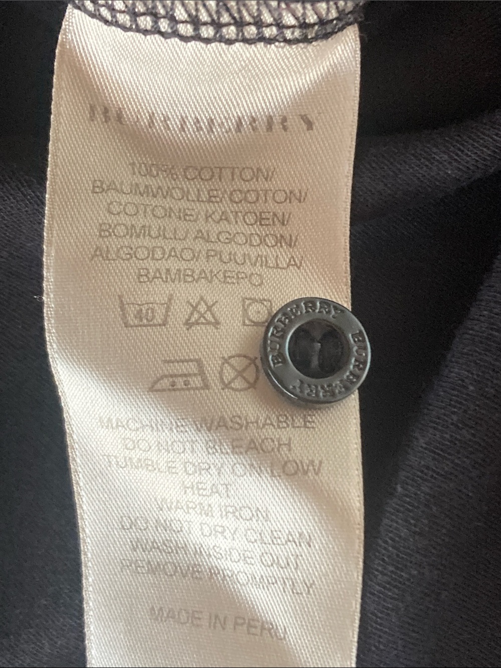 Burberry Brit black polo slim fit - Picture 4 of 9